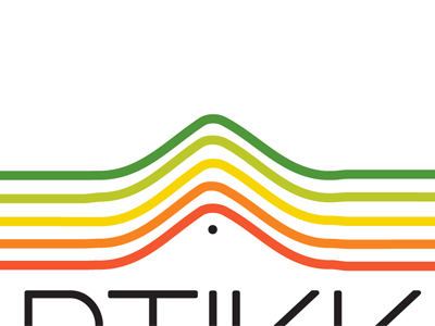 Partikkel dot logo rainbow