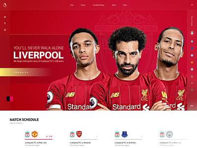 Liverpool Website - concept branding graphic design logo ui