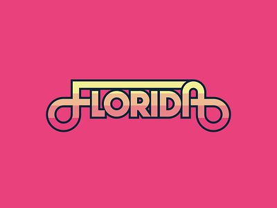 Florida - Type branding florida illustration lettering logo type typography vector