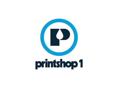 Printshop 1 Logo apparel branding design logo screen print vector