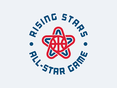 Rising Stars All-Star Basketball Game all star apparel athletics basketball branding design game icon illustration logo 3d sports star thicklines tshirt vector