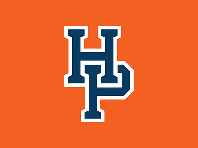 HP Monogram baseball branding design icon illustration logo monogram type typography vector