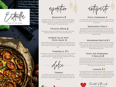 Estrella Menu