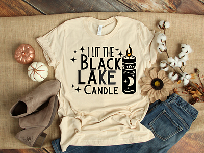 Black Lake Candle T-shirt