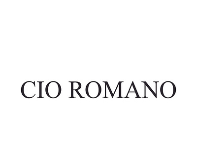 CIO ROMANO branding corel draw design fashion graphic design illustration logo mock ups photoshop