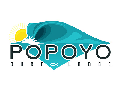 Popoyo Surf brand company logo identity logo logo design