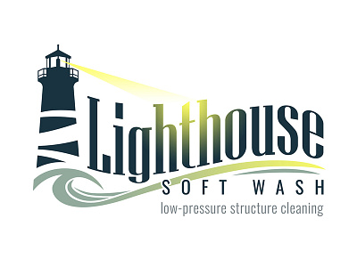 Lighthouse Soft Wash company logo corporate logo logo design