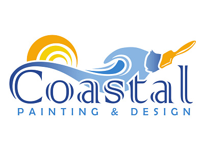 Coastal Painting & Design brand logo company logo corporate logo logo design