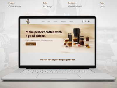 Coffee House (UI Design) branding design ui