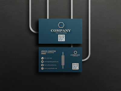 Business card design. blue branding business card card design exclusive graphic design illustration logo vector visiting card