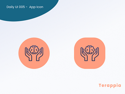 Terappia · App icon #DailyUI app branding design graphic design illustration logo ui ux