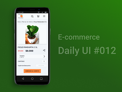 E-Commerce #DailyUI 012 app branding design ui ux