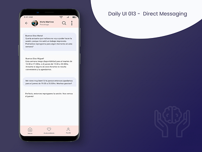 Direct Messaging - #DailyUI 013 app branding design graphic design ui ux