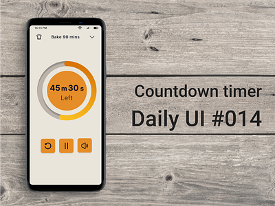 Countdown timer #DailyUI 014 app design ui ux