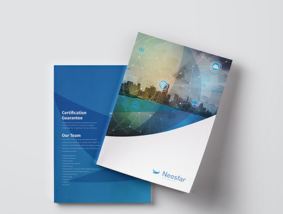 Brochure design for Neosfar branding brochuredesign design graphic design