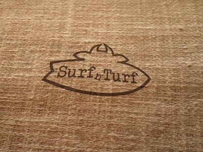 Surf n Turf Logo Design branding design graphic design illustration logo vector