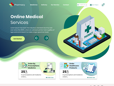 Pharmacy Concept Landing Page