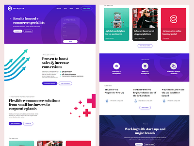 Technology Quity - Website Concept figma graphic design illustration ui ux vector web