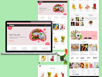 Fresh Juice -Mockup Web Design