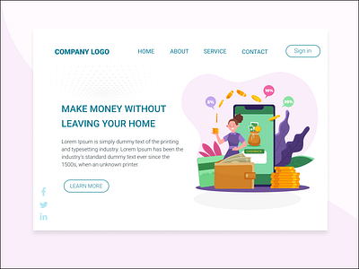 WHF - make money branding design figma graphic design illustration ui ux