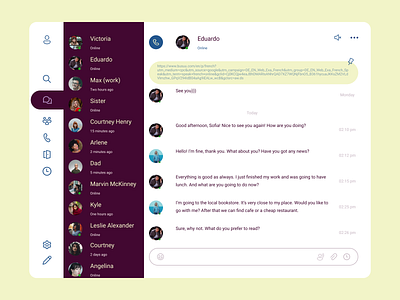 Daily UI: Day 13 - Direct Messaging