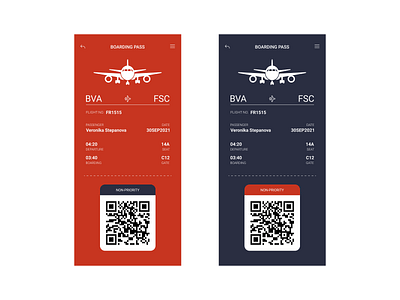 Daily UI: Day 024 - Boarding Pass