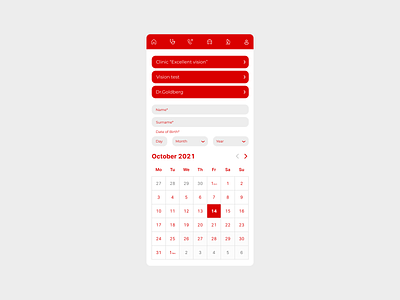 Daily UI: Day 38 - Calendar