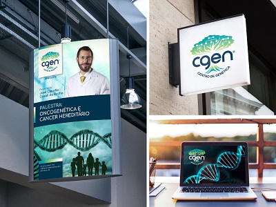 CGEN / Branding branding cancer cgen design genetic graphic design logo logotipo medical