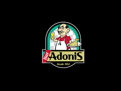 BAR ADONIS / Branding bar branding design fast food graphic design illustration logo logotipo restaurant