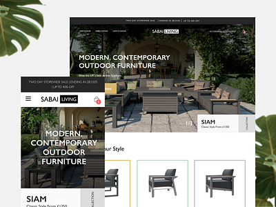 Sabai Living - Luxury eCommerce Website