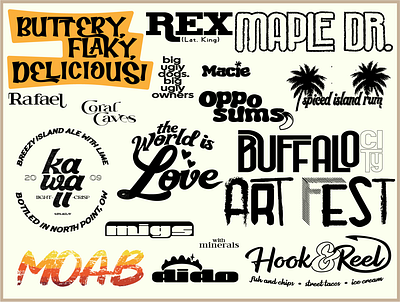 Typo Fun No. 2 collage graphic design logo logofolio typography wordmark
