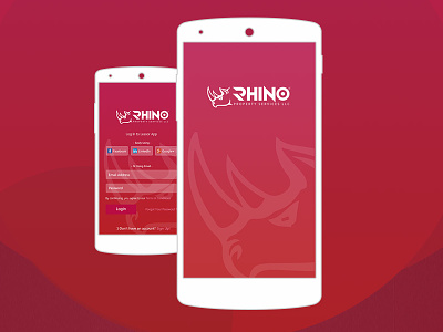 Rhino Properties Branding logo mobile application