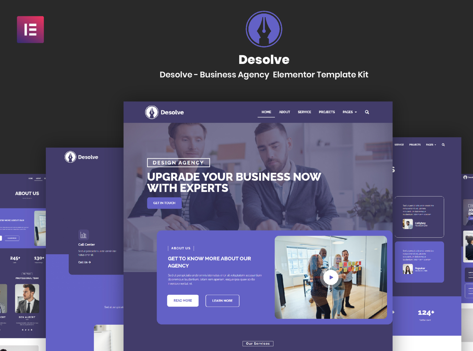 Desolve - Business Agency Elementor Template Kit by Sparkle Studios on ...