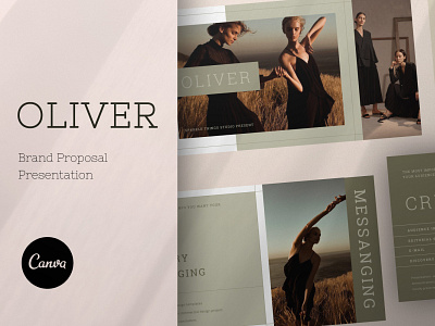Oliver Brand Proposal branding canva design graphic design illustration logo