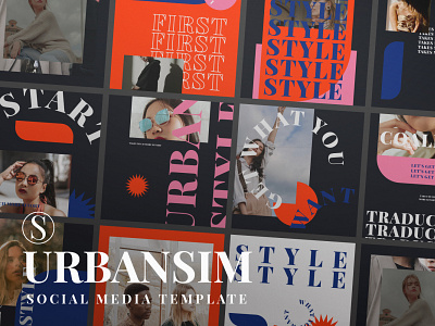 Urbanism Social Media branding design graphic design illustration logo typography