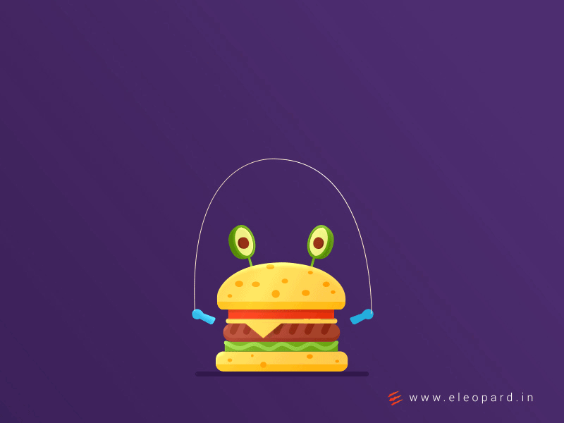 Weekend Goals animation burger illustration weekends