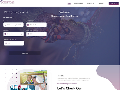 marriage landing page