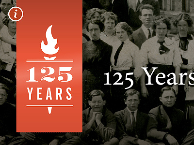 BYU-Idaho's 125th Anniversary Website design logo web