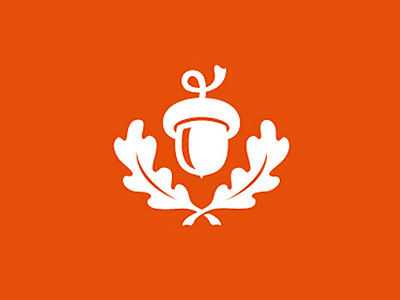 Acorn + Leaf Mark logo