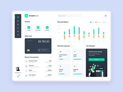 Banking Dashboard app app design bank banking creditcard dashboard design figma ui uidesign ux web