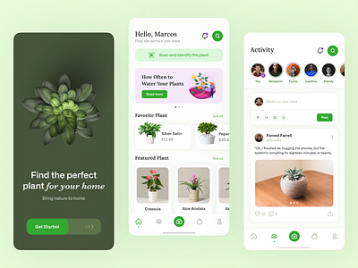 Plant Shop Mobile App Design 🪴