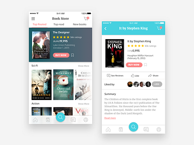 Books app Concept app book books concept mobile