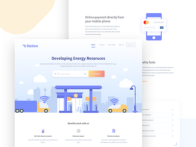 Gas Station - Landing Page