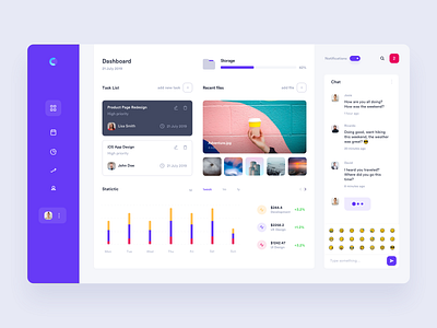 CRM Dashboard dashboard design sketch ui ux web