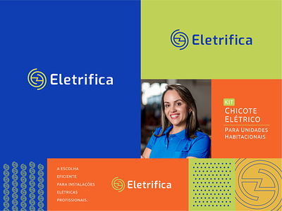 Destec Rebranding to Eletrifica - Concepts & Key visual kit harness brand identity e brand e logo electric logo design brand illustration design logo graphic design fresh branding