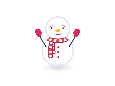 Snowman christmas flat icons illustration love man new scarf snow snowman winter year