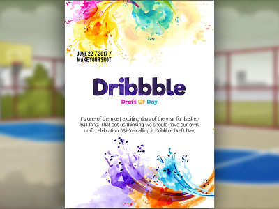 Dribbble Draft Day draftday dribbble dribbbledraftday dribbbleinvite invite invitecard