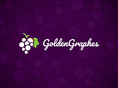 Golden Graphes Logo WIP golden grape identity illustration logo vector winelogo wip