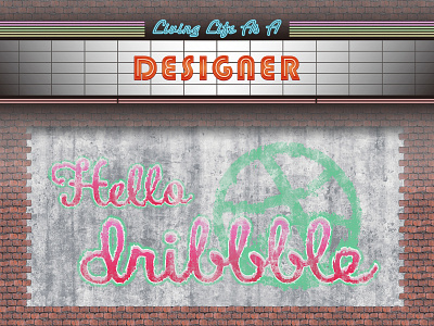 Hello Dribbble debut designer dribbble dribbbler first shot graphic hello dribbble
