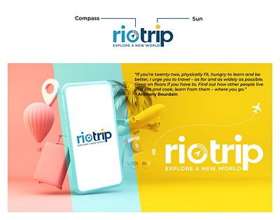 rio trip branding design graphic design icon illustration logo minimal travel logo typography